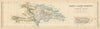 Hayti or Santo Domingo & Porto Rico. Puerto Rico & Haiti. LOWRY 1860 old map