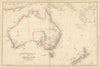 Australia & New Zealand. Torres Str. New Ulster/Munster/Leinster WELLER 1860 map