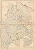 North-West Germany. Hanover, Rhenish Prussia, Nassau, Hesse. WELLER 1860 map