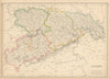 Saxony province. Sachsen Liepzig Dresden Bautzen Zwickau. WELLER 1860 old map