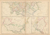 Russia in Europe, South. Ukraine. Acquisitions since 1689. WELLER 1860 old map