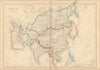 Asia by Edward Weller. Abou Thubbi/Abu Dhabi. Independent Kashmir 1860 old map