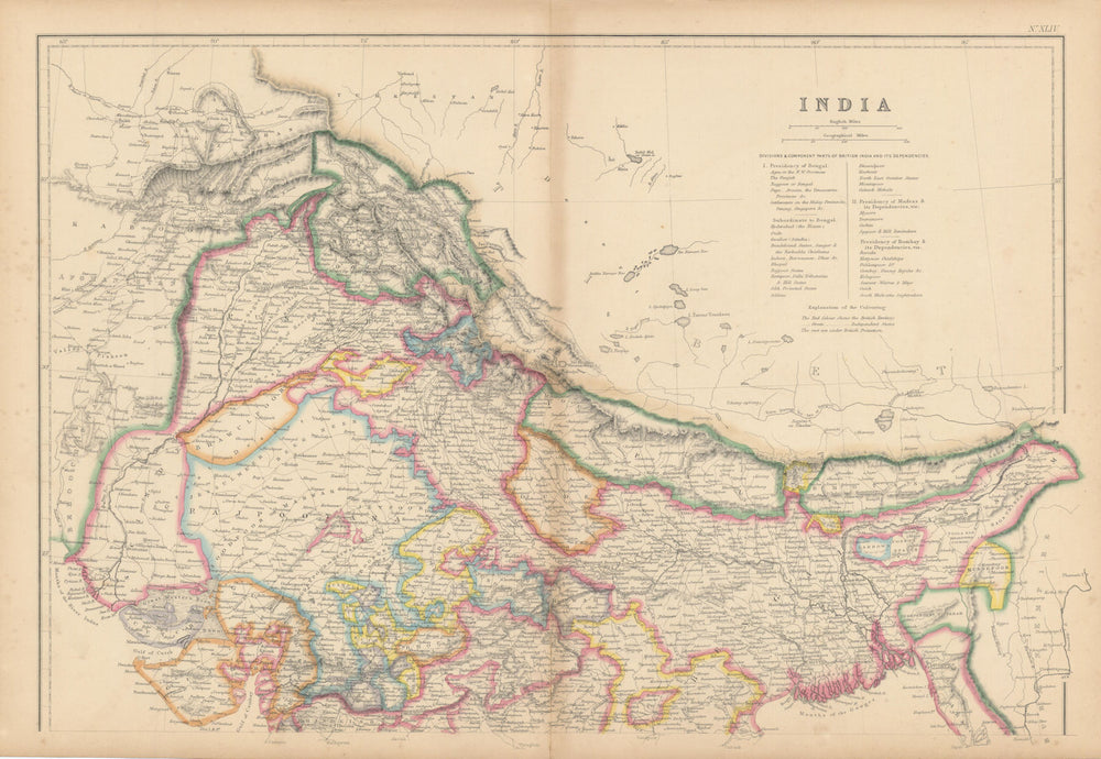 Northern India. Independent Kashmir. Proposed railways. WELLER 1860 old map