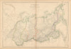Siberia, or Northern Asia by Edward Weller. Russia in Asia 1860 old map