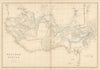 Western Africa by Edward Weller. Early British/French settlements 1860 old map
