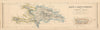Hayti or Santo Domingo & Porto Rico. Puerto Rico & Haiti. LOWRY 1860 old map