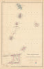 Windward or South Caribbean Islands. Barbados St. Lucia Trinidad. LOWRY 1860 map