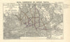 Royal Commission on London Traffic. 1903 LCC tramway traction proposals 1906 map