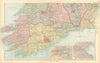 IRELAND SOUTH. Cork Dublin environs. Parliamentary. Railways. BACON 1895 map