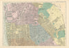 LIVERPOOL NORTH Everton Anfield Kirkdale Vauxhall town city plan BACON 1895 map