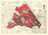 Willesden Borough 1939. Kensal Kilburn Harlesden Neasden Cricklewood 1950 map
