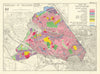 Willesden Borough. Land use. Kensal Kilburn Neasden 1950 old vintage map chart