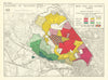 Willesden Borough. Areas using Kilburn West End Harlesden for shopping 1950 map