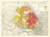 Willesden Borough. Use of West End as main shopping centre. Kilburn 1950 map