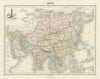 Asie by Migeon. Asia 1861 old antique vintage map plan chart