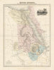 Egypte moderne. Nubie, Abyssinie, Kordofan &… l'Arabie by Migeon 1861 old map