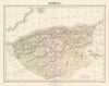 Algerie by Migeon. Algeria 1861 old antique vintage map plan chart