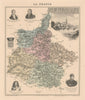 Ardennes département. Charleville-Mézières vignette. Vuillemin 1890 old map