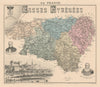 Pyrénées-Atlantiques / Basses-Pyrénées département. Pau. Vuillemin 1890 map