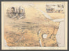 Birds eye view of the Soudan & surrounding countries. East Africa. ILN 1884 map