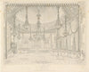 Brighton Royal Pavilion - Music Room - John Nash / Augustus Pugin 1826 print