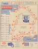 L'Itinéraire du Tour de France - Miroir-Sprint. Cycling route map 1955 old