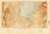 Mwanza Safari map. Serengeti Masai Mara Ngorogoro. Tanzania Kenya Rwanda 1953