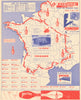 L'Itinéraire du Tour de France - Miroir-Sprint. Cycling route map 1958 old