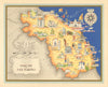 Marche e San Marino pictorial map by Vsevolode Nicouline. Italgeo/Agostini 1950