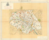 Paris showing 1789-1854 Napoleonic/pre-Haussmann boulevard improvements 1905 map