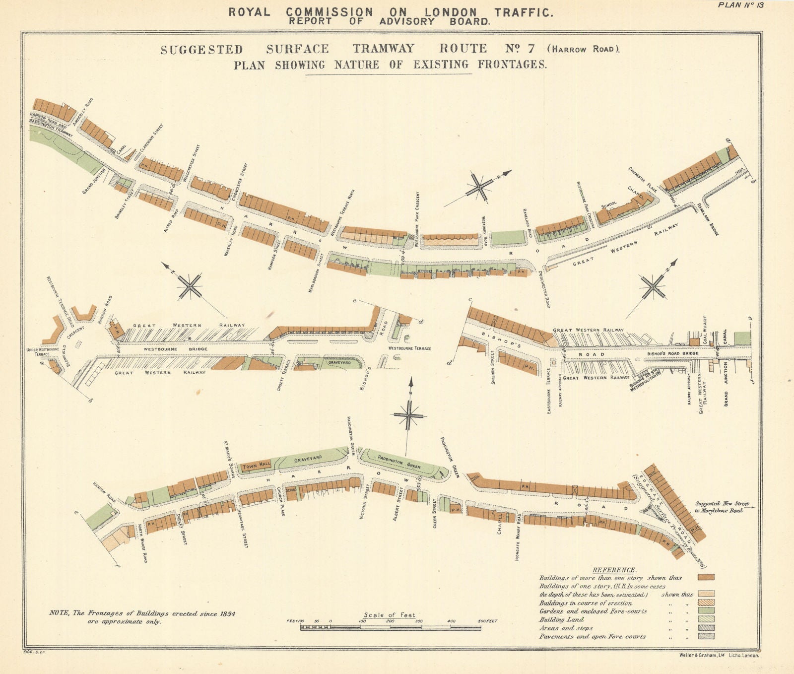 Proposed Harrow Road tram route. Paddington - Royal Oak - Maida Hill ...