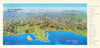 Costa Daurada (part) & Costa del Azahar bird's eye panorama. E.B. Carre 1967 map