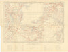 Mwanza Safari map. Serengeti Masai Mara Ngorogoro. Tanzania Kenya Rwanda 1955