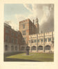 Cloisters of Eton College. Ackermann's schools 1816 old antique print picture