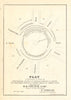 Plat & dimensions of Washington Circle on Pennsylvania Avenue 1854 old map