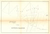 Oswego Harbor, New York. US Topographical Bureau 1854 old antique map chart