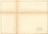 West End of Erie Harbor showing the breach in the sand bar 1854 old map