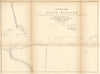 Sketch of Huron Harbor showing the extent of repairs made… Ohio 1854 old map