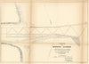 Sketch of Monroe Harbor, Ohio. US Topographical Bureau 1854 old antique map