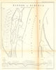 Harbor of Dubuque, Iowa. US Topographical Bureau 1854 old antique map chart