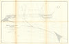 Mouth of Galien river, Michigan. US Topographical Bureau 1854 old antique map