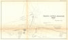 Grand River Harbor, Ohio. US Topographical Bureau 1854 old antique map chart