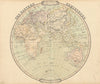 The Eastern Hemisphere. Eurasia & Africa. Antique map by George Cruchley 1843