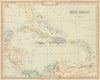 West Indies & Caribbean. Mosquitia. Antique map by George Cruchley 1843