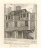 Durham House, Strand by Nathaniel Smith 1807 old antique vintage print picture