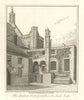 Speaker’s Court Yard from the South East by J.T. Smith. Westminster 1804 print