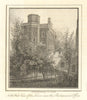 North West view of the Jewel Tower, Palace of Westminster by J.T. Smith 1807