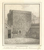 South West view of the Jewel Tower, Palace of Westminster by J.T. Smith 1807
