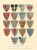 Armorial Bearings from St. Stephen's Chapel, Westminster #2 by J.T. Smith 1807