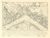 Westminster from Norden's 1593 Survey during Queen Elizabeth's Reign 1808 map
